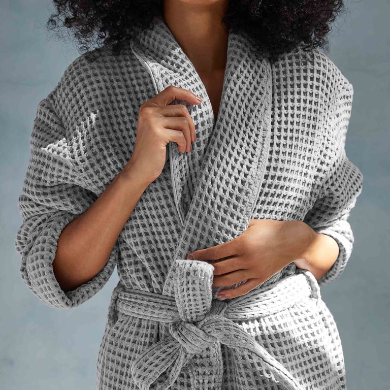 White Waffle Dressing Gown - Matalan